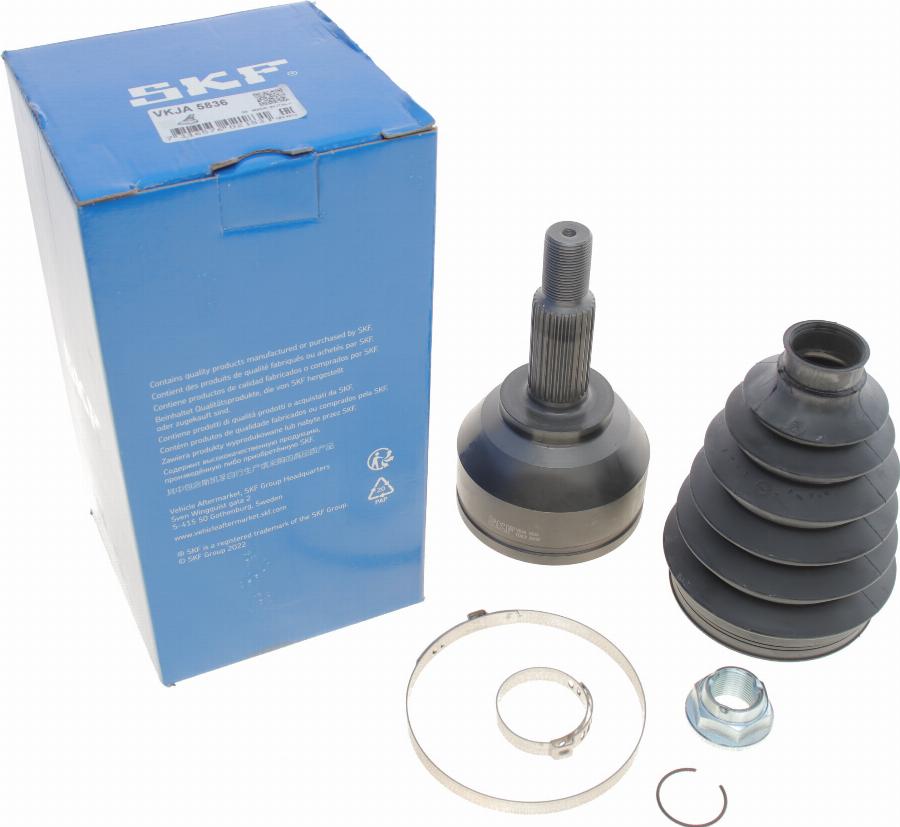 SKF VKJA 5836 - Mafsal seti, tahrik mili parts5.com