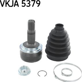 SKF VKJA 5379 - Σετ άρθρωσης, άξονας μετάδ. κίν. parts5.com