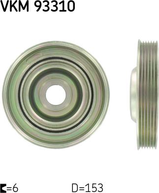 SKF VKM 93310 - Polea, cigüeñal parts5.com