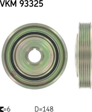 SKF VKM 93325 - Polea, cigüeñal parts5.com