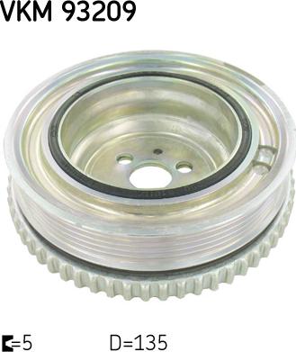 SKF VKM 93209 - Fulie curea, arbore cotit parts5.com