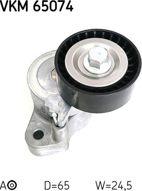 SKF VKM 65074 - Направляющий ролик, поликлиновый ремень parts5.com