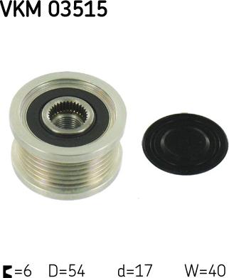 SKF VKM 03515 - Remenica alternátora parts5.com