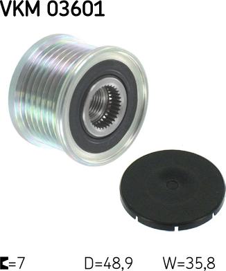 SKF VKM 03601 - Pulley, alternator, freewheel clutch parts5.com