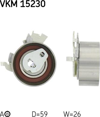 SKF VKM 15230 - Rola intinzator,curea distributie parts5.com