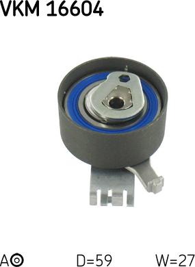 SKF VKM 16604 - Feszítő, fogasszíj parts5.com