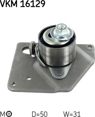 SKF VKM 16129 - Zatezni valjak, zupčasti remen parts5.com