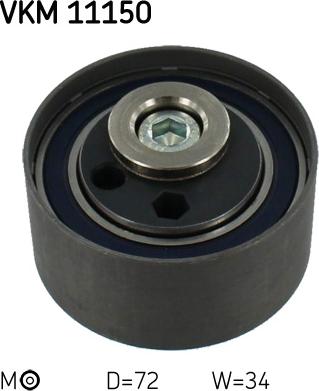 SKF VKM 11150 - Tensioner Pulley, timing belt parts5.com