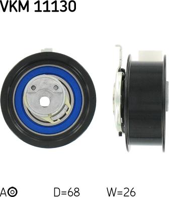 SKF VKM 11130 - Rolka napinacza, pasek rozrządu parts5.com