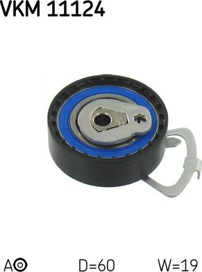 SKF VKM 11124 - Tensioner Pulley, timing belt parts5.com