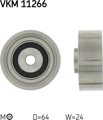 SKF VKM 11266 - Tensioner Pulley, timing belt parts5.com