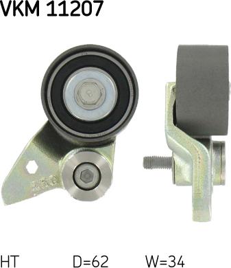 SKF VKM 11207 - Kiristysrulla, hammashihnat parts5.com