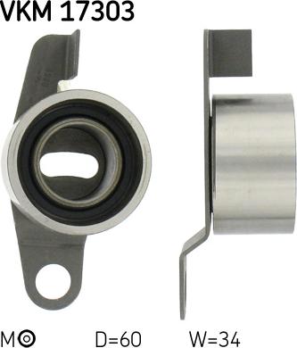 SKF VKM 17303 - Polea tensora, correa dentada parts5.com