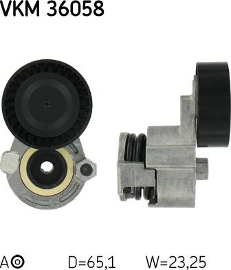 SKF VKM 36058 - Umlenk / Führungsrolle, Keilrippenriemen parts5.com