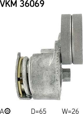 SKF VKM 36069 - Umlenk / Führungsrolle, Keilrippenriemen parts5.com