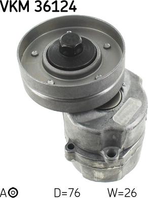 SKF VKM 36124 - Ohjainrulla, moniurahihna parts5.com