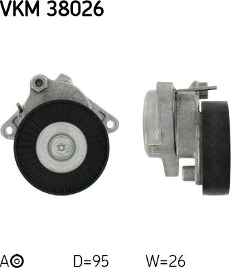 SKF VKMA 38034 - Kanallı V kayışı seti parts5.com