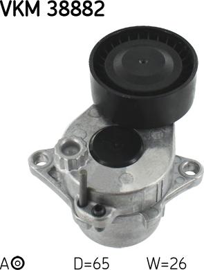 SKF VKM 38882 - Poulie renvoi / transmission, courroie trapézoïdale à nervures parts5.com