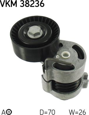 SKF VKM 38236 - Umlenk / Führungsrolle, Keilrippenriemen parts5.com