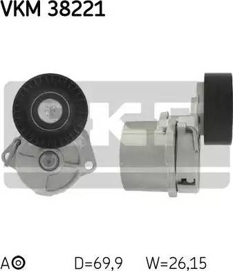 SKF VKM 38221 - Belt Tensioner, v-ribbed belt parts5.com