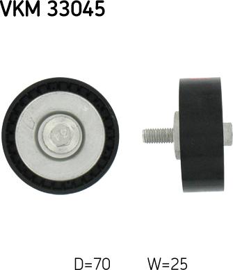 SKF VKM 33045 - Rolka kierunkowa / prowadząca, pasek klinowy zębaty parts5.com