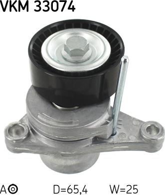 SKF VKM 33074 - Saptırma / Kılavuz makarası, Kanallı V-kayışı parts5.com