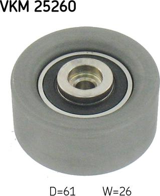 SKF VKM 25260 - Deflection / Guide Pulley, timing belt parts5.com