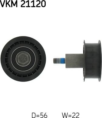 SKF VKM 21120 - Ohjainrulla, hammashihna parts5.com