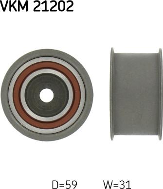 SKF VKM 21202 - Umlenk / Führungsrolle, Zahnriemen parts5.com