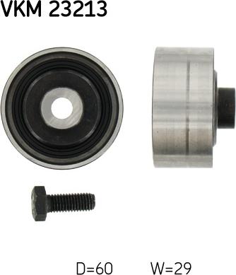 SKF VKM 23213 - Szíjtárcsa / vezetőgörgő, fogasszíj parts5.com