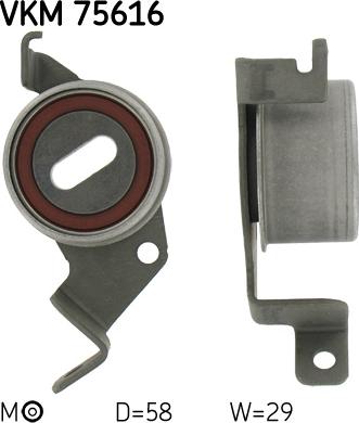 SKF VKM 75616 - Polea tensora, correa dentada parts5.com