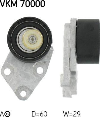 SKF VKM 70000 - Kiristysrulla, hammashihnat parts5.com