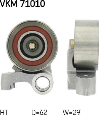 SKF VKM 71010 - Kiristysrulla, hammashihnat parts5.com