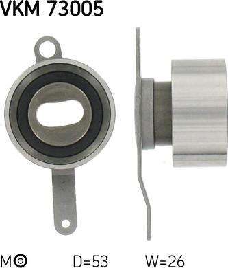 SKF VKM 73005 - Germe makarası, triger kayışı parts5.com