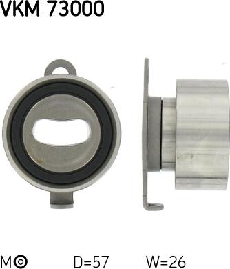 SKF VKM 73000 - Tensioner Pulley, timing belt parts5.com