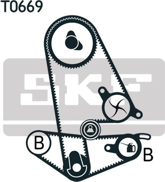 SKF VKMA 93600 - Комплект ангренажен ремък parts5.com