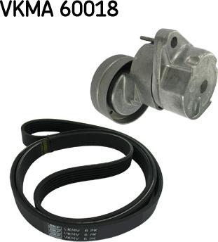 SKF VKMA 60018 - Juego de correas trapeciales poli V parts5.com