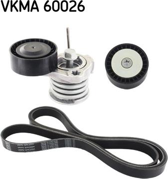 SKF VKMA 60026 - Hosszbordás szíj készlet parts5.com