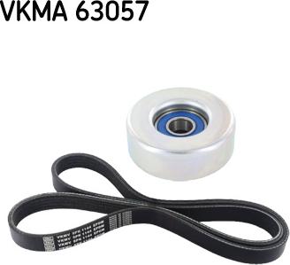 SKF VKMA 63057 - Hosszbordás szíj készlet parts5.com