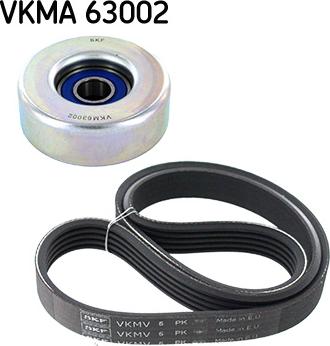 SKF VKMA 63002 - V-Ribbed Belt Set parts5.com