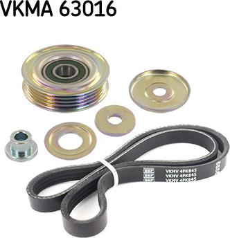 SKF VKMA 63016 - Σετ ιμάντων poly-V parts5.com