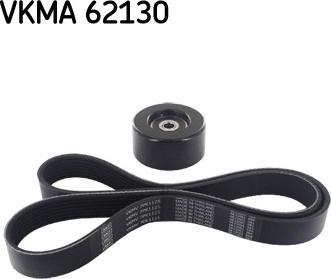 SKF VKMA 62130 - Juego de correas trapeciales poli V parts5.com