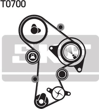 SKF VKMC 01263-1 - Pumpa za vodu + komplet zupčastog kaiša parts5.com