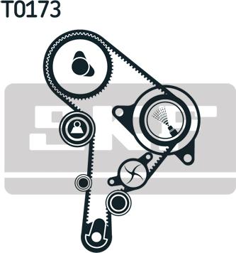 SKF VKMC 01244 - Bomba de agua + kit correa distribución parts5.com