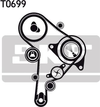 SKF VKMA 01251 - Set curea de distributie parts5.com