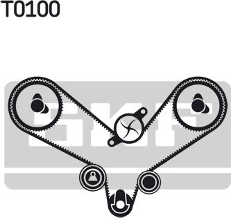 SKF VKMA 01200 - Juego de correas dentadas parts5.com