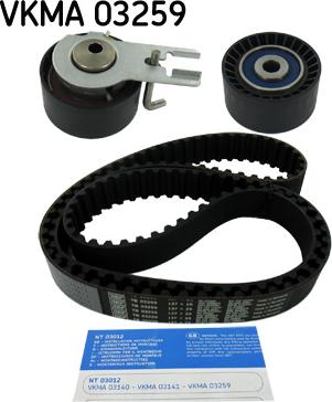 SKF VKMA 03259 - Hammasrihma komplekt parts5.com