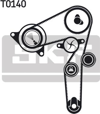 SKF VKMA 05193 - Set curea de distributie parts5.com