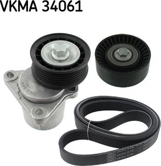 SKF VKMA 34061 - Kanallı V kayışı seti parts5.com