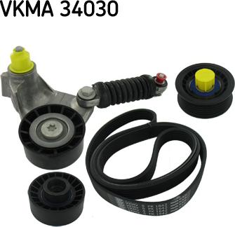 SKF VKMA 34030 - V-Ribbed Belt Set parts5.com